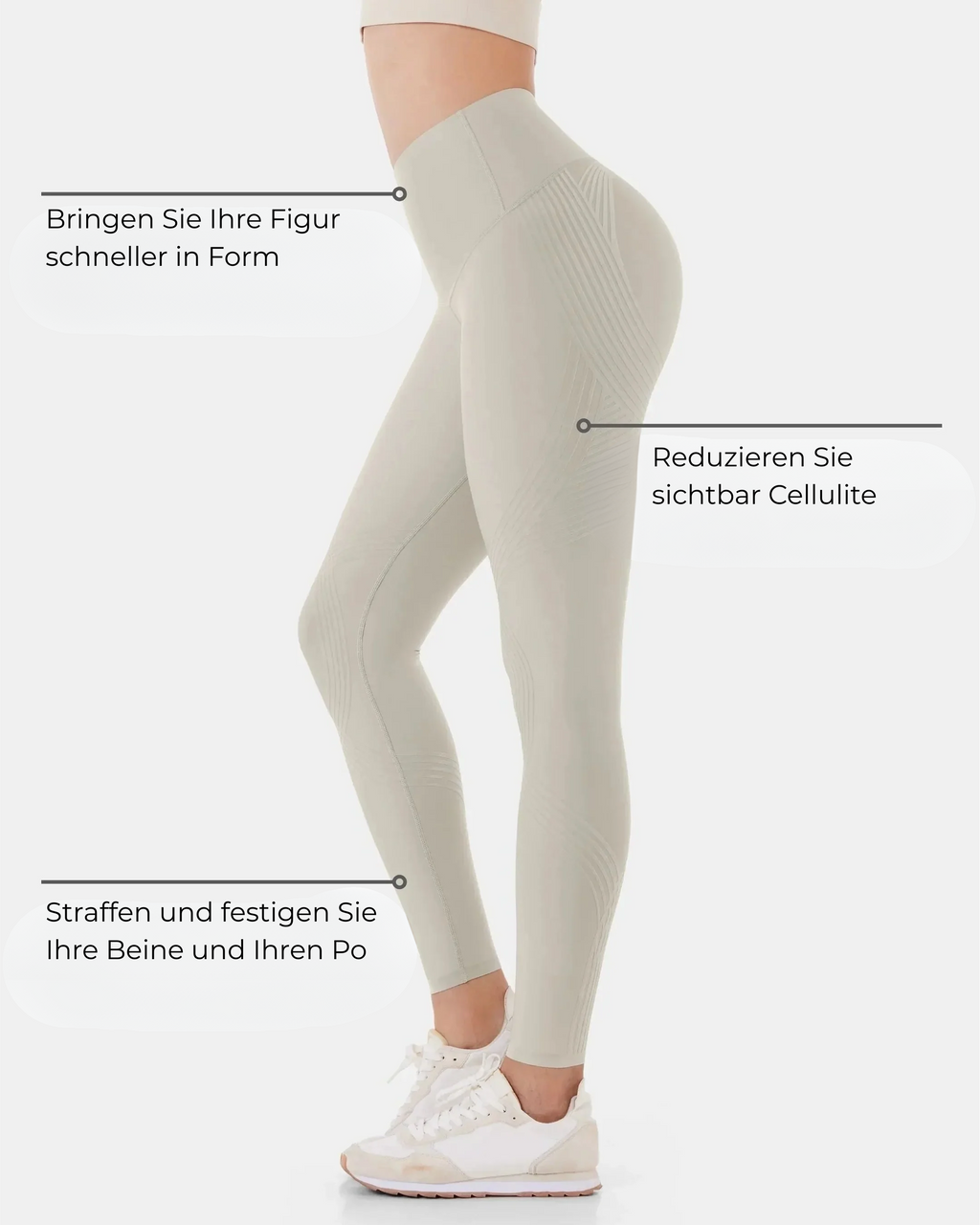 Sculpt Leggings — CelluWeave™ | Sand