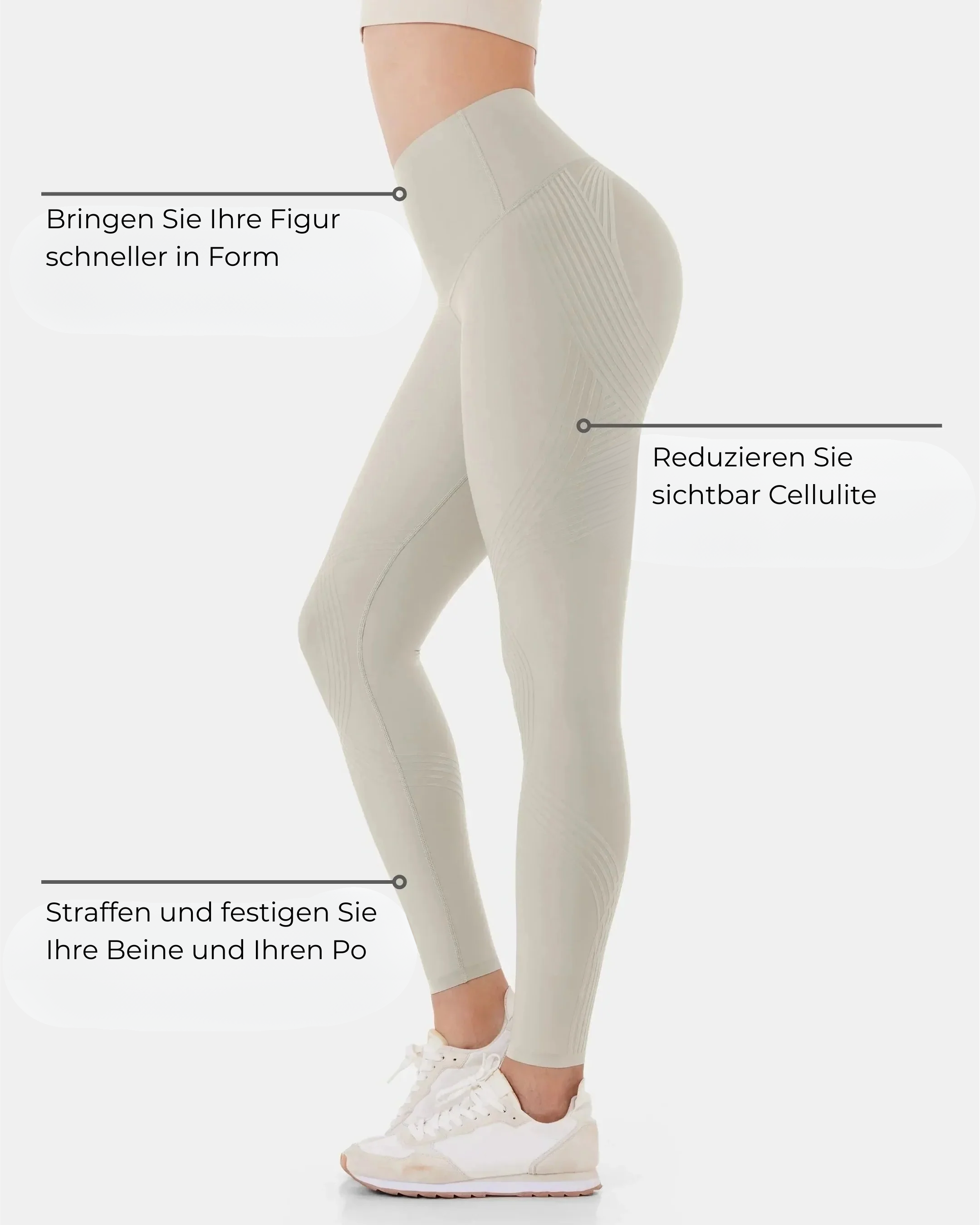 Sculpt Leggings — CelluWeave™ | Sand