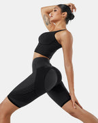 Sculpt Shorts — CelluWeave™ | Schwarz